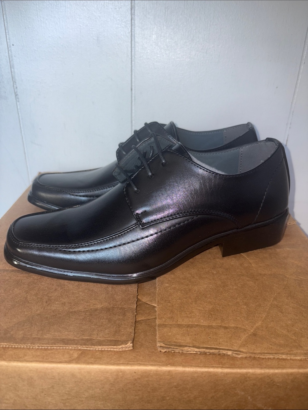 Alberto Fellini Men’s Black Lace-Up Dress Shoes size 7.5